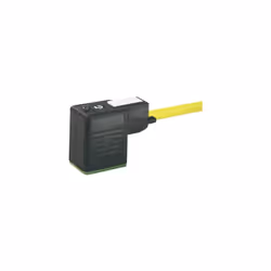 Description MSUD Fiche de valve BF B 10 mm avec extrémité de ligne libre PUR-JZ 3 x 0,75 noir 5 m. Connecteur Prise de valve  ...