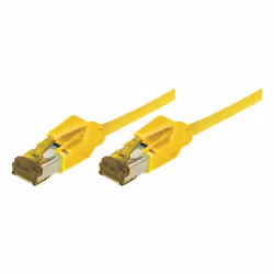 EXC Patch RJ45 S/FTP CAT 7 LSOH Snagless Yellow, 2 m, Cat7, S/FTP (S-STP), RJ-45, RJ-45