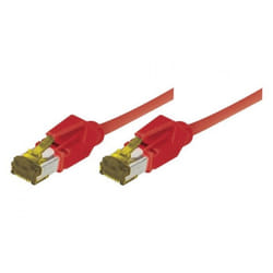 EXC Patch RJ45 S/FTP CAT 7 LSOH Snagless Red 15m câble de réseau Cat7 S/FTP (S-STP)