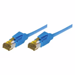 EXC Patch RJ45 S/FTP CAT 7 LSOH Snagless Blue 0., 0,3 m, Cat7, S/FTP (S-STP), RJ-45, RJ-45