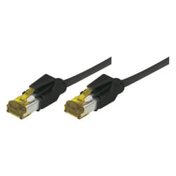 EXC Patch RJ45 S/FTP CAT 7 LSOH Snagless Black 0 câble de réseau 0,3 m Cat7 S/FTP (S-STP)