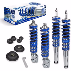 JOM Kit suspension combiné fileté BlueLine VW Golf 3/ Vento 10.91-9.94 (1HXO) Golf 3 Cabrio (1EXO) sauf 4 x 4 Amortisseurs fi ...