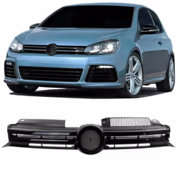 Calandre avant ABS VW Golf 6 de 2008 a 2012 Noir sans embleme-41173457