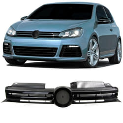 Calandre avant ABS VW Golf 6 de 2008 a 2012 Noir sans embleme-41173457