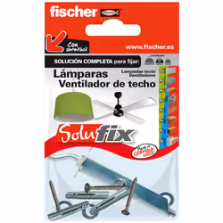 Solufix Lampes Vent Plafond Fischer Kit Avec Vis Concentré Sur Le Montage Des Lampes Et Des Ventilateurs De Plafond