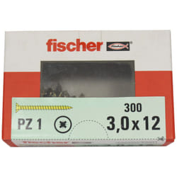 300 vis vba tête fraisée Classic Fast Ø3 x 12 mm Fischer