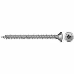 La vis fischer Power-Fast FPF-LZ A2F en acier inoxydable A2 est une vis à filetage complet avec empreinte cruciforme. Elle pe ...