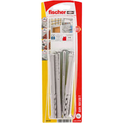 Fischer 503781 ancrage à vis et cheville murale 4 pièce(s) Kit de fiches murales et vis 120 mm