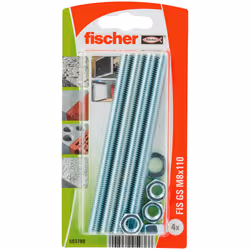 Fischer 503790, Bolts & nuts, Béton, Utilité générale, M8, Ampoule, 4 pièce(s)
