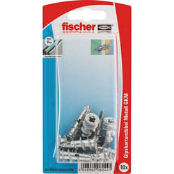 Fischer 504330 cheville en bois 10 pièce(s) Métal Rond
