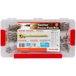 Fischer 667005 vis et boulon 50 mm 245 pièce(s) Kit de vissage