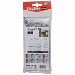 Fischer 437331, Kit de vissage, Bois, M10, Filetage partiel, Acier inoxydable, Gloss