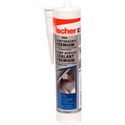 Fischer 512185, 310 ml, Scellant acrylique, Adapté à une utilisation à l'intérieur, Adapté à une utilisation extérieure, Blan ...