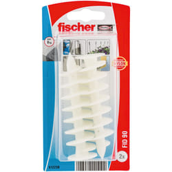 Fischer 512238 ancrage à vis et cheville murale 2 pièce(s) Fiche murale 90 mm