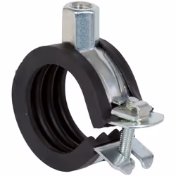 Fischer 512646, Collier pour tuyau, Noir, Acier, 15 - 19 mm, 9,53 mm (0.375"), EPDM, Acier zingué, M8/M10