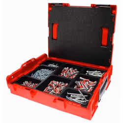 Description générale Le coffret L-BOXX de la marque Fischer est conçu pour le rangement et l'utilisation efficace de vis et d ...