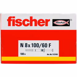 Fischer 513703 ancrage à vis et cheville murale 100 pièce(s) Kit de fiches murales et vis 100 mm - Vue supplémentaire 4