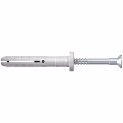 Fischer 513738, Kit de fiches murales et vis, Brique, Béton, Cruciforme, PZ2, 50 mm, 5 mm