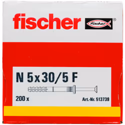 Fischer 513739 ancrage à vis et cheville murale 200 pièce(s) Kit de fiches murales et vis 30 mm - Vue supplémentaire 4