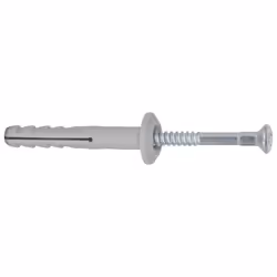 Fischer N 6 x 30/1 P, Ancre d'expansion, Brique, Béton, Ciment mousse, Bloc Gypsum, Maçonnerie, Nylon, Gris, PZ2, 6 mm