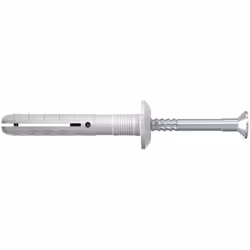 Fischer 514870, Kit de fiches murales et vis, Ciment aéré placé en autoclave, Brique, Béton, Bloc Gypsum, Nylon, Acier zingué ...