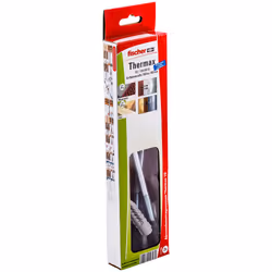 Fischer 517165, Kit de fiches murales et vis, Brique, Béton, Ciment mousse, Métal, Noir, Argent, 1,2 cm, 1,2 cm