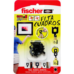 Blister 8 fixateurs d'images noir 518168 Fischer
