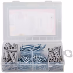 Fischer 518525 ancrage à vis et cheville murale 160 pièce(s) Kit de fiches murales et vis