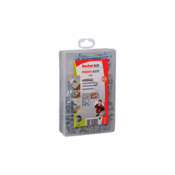 Fischer 518526, Kit de fiches murales et vis, Ciment aéré placé en autoclave, Brique, Béton, Bloc Gypsum, Plaque de fibre Gyp ...