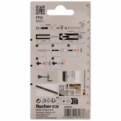 Fischer 522835 ancrage à vis et cheville murale 2 pièce(s)