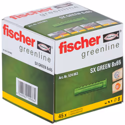 Fischer 524863 ancrage à vis et cheville murale 45 pièce(s) Fiche murale 65 mm