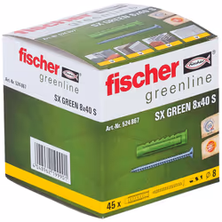 Fischer 524867 ancrage à vis et cheville murale 45 pièce(s) Fiche murale 40 mm