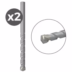 Pack De 2 Foret Fischer Maçonnerie D-S Hm 4,0x38 / 75. Foret Pour Maçonnerie Et Pierre Naturelle. Tranchants En Carbure A 130 ...