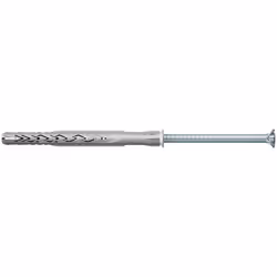 Fischer 530926, Kit de fiches murales et vis, Ciment aéré placé en autoclave, Brique, Béton, Maçonnerie, Plastique, Acier zin ...