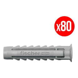 Boîte de 80 chevilles à expansion SX FISCHER 531029 Ø8 x 40 mm