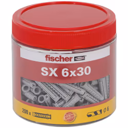 Fischer SX 6 x 30 200 pièce(s) Ancre d'expansion 30 mm