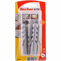 Fischer 532666 ancrage à vis et cheville murale 4 pièce(s)