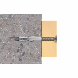 Fischer 532666 ancrage à vis et cheville murale 4 pièce(s)