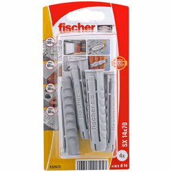 Fischer 532673, Fiche murale, Brique, Béton, 70 mm, 1,4 cm, 9 cm, 1 cm