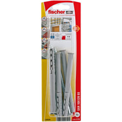 Fischer 532678 ancrage à vis et cheville murale 4 pièce(s) Kit de fiches murales et vis 120 mm