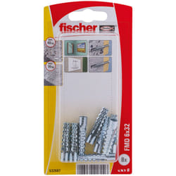 Fischer 532687 ancrage à vis et cheville murale 8 pièce(s) Fiche murale 32 mm