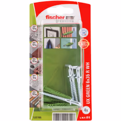 Fischer 532705 ancrage à vis et cheville murale 4 pièce(s)