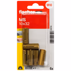 Fischer 532735 ancrage à vis et cheville murale 6 pièce(s)