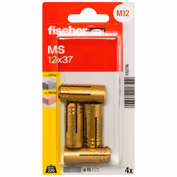Fischer 532736 ancrage à vis et cheville murale 4 pièce(s)