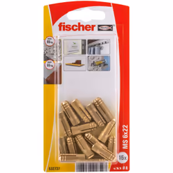 Fischer 532737, Fiche murale, Brique, Béton, M6, 22 mm, 8 mm, 2,7 cm