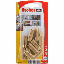Fischer 532738, Fiche murale, Brique, Béton, M8, 28 mm, 1 cm, 3,5 cm