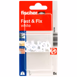 Fischer 532760 ancrage à vis et cheville murale 8 pièce(s)