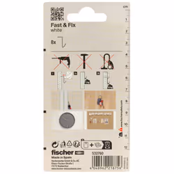 Fischer 532760 ancrage à vis et cheville murale 8 pièce(s)