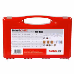 Fischer 533629 ancrage à vis et cheville murale 180 pièce(s) Kit de fiches murales et vis