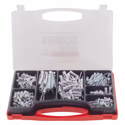 Fischer 533629 ancrage à vis et cheville murale 180 pièce(s) Kit de fiches murales et vis